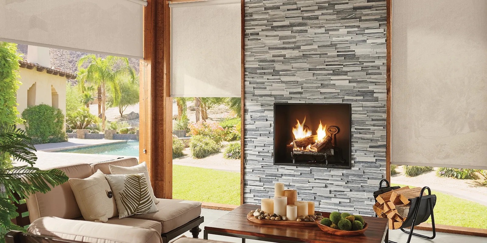 Flooring near fireplace | Floor To Ceiling-Lake Design & Decor